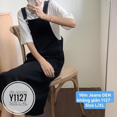 Yếm jean đen bigsize Y1127
