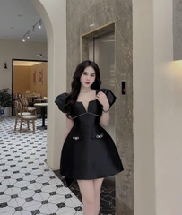 Đầm Tapta Đính Dây Đá Dự Tiệc Bigsize 55-100kg