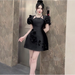 Đầm Tapta Thiết Kế Bigsize Cổ Yếm Đính Đá