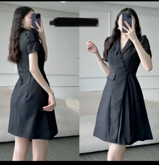 Đầm Cổ Vest Xếp Ly Công Sở Bigsize