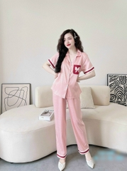 Bộ Lụa Dài Viền Túi Nơ Bigsize 50-95kg