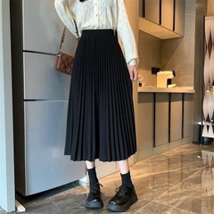 Chân Váy Xếp Ly Vải Thô Bigsize