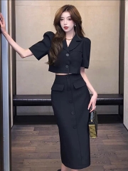 Set Vest Váy Dài Công Sở Bigsize 1132