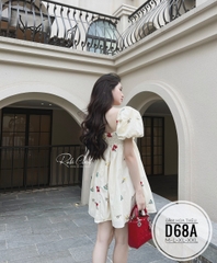 Đầm hoa thêu Babydoll Bigsize
