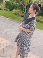 Đầm Caro Thiết Kế Bigsize AT11