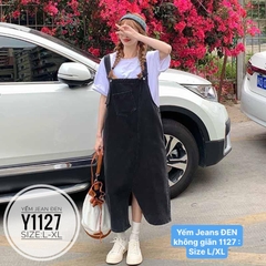 Yếm jean đen bigsize Y1127
