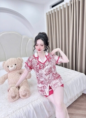 65-75kg Đồ Ngủ Pijama đùi 5d Bigsize Chubby, Đồ Ngủ Bigsize lụa Latin cao cấp mềm mại xinh xắn