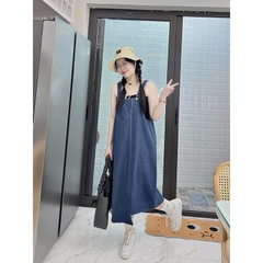 Yếm jean Xanh bigsize 55-100kg