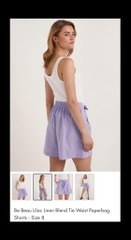 Quần Short Linen Màu Tím Bigsize 60-90kg