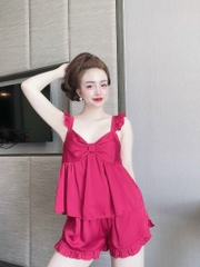 Bộ Lụa Tay Cánh Tiên Quần Đùi Bigsize 50-95kg
