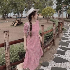 Đầm Babydoll Dài Hồng Cầu Vồng Bigsize 55-100kg