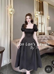 Đầm Cổ Vuông Xếp Ly Bigsize 1721