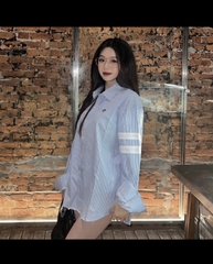 Áo Sơ Mi Nữ Form Rộng Dài Tay Cotton Lụa Hàn Unisex Đi Học, Đi Làm, Văn Phòng, Công sở Cực Xinh