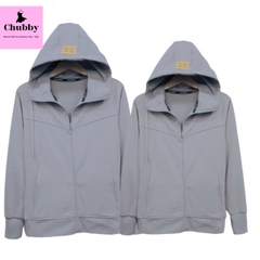 Áo khoác nữ bigsize 60-100kg, áo chống nắng thun COTTON xuất dày dặn, có 6 túi, túi to, nón to rộng, tay xỏ ngón