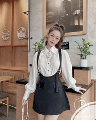 Set đầm yếm kèm áo somi BIGSIZE D59A