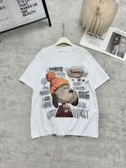 Áo thun nữ cotton form rộng áo mùa hè cổ tròn snoopy FORM RỘNG CHẤT COTTON  NỮ BIGSIZE