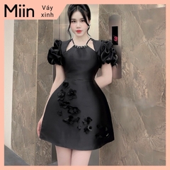 Đầm Tapta Thiết Kế Bigsize Cổ Yếm Đính Đá