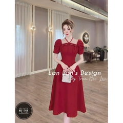 Đầm Cổ Yếm Ngọc Trai Bigsize 1740