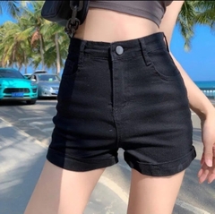 Quần đùi đen jean nữ bigsize