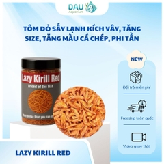 Tôm đỏ sấy lạnh Lazy Kirill Red (50g)- Chuyên kích vây vi, tăng body rất nhanh cho các dòng cá chép, cá săn mồi