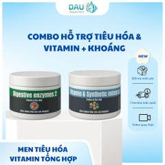 Combo Cá Khoẻ Cá Đẹp - Men tiêu hoá kết hợp Vitamin, khoáng chất tổng hợp giúp cá tiêu hoá, bổ sung dinh dưỡng toàn diện