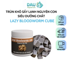 Trùng huyết sấy lạnh Lazy Worm Cube(50g)-Giữ nguyên hàm lượng dinh dưỡng từ giun tươi,giàu đạm giúp cá tăng size,lên màu