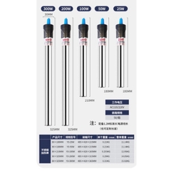 Sưởi bể cá Inox JBA Y3 (25W, 50W, 100W, 200W, 300W, 500W) cho hồ cá giá rẻ