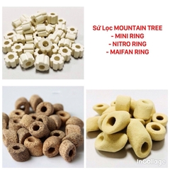 Combo bộ 3 sứ lọc Moutain Tree (Miniring +Nitroring +Maifanring) - Bộ 3 hoàn hảo giúp xử lí nước, khử độc tố trong nước