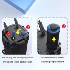 Lọc thùng tách phân Sunsun YWY 800 - tích hợp tách phân, lọc phụ, xả đáy mẫu mới 2025