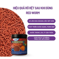 Cám trùng huyết BLOODWORMS BITES - Cực kì giàu dinh dưỡng, giúp lên màu rực rỡ cho cá cảnh