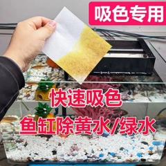 Giấy thấm hút màu nước - Giải pháp xử lý màu nước bể cá siêu tốc