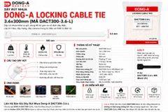 DONG-A-DACT300-3.6-L / Dây Rút Nhựa Dong-A 3.6x300mm