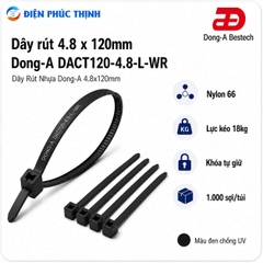 DONG-A-DACT120-4.8-L-WR / Dây Rút Nhựa Dong-A 4.8×120mm Chống UV