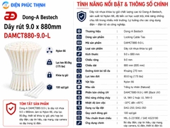 DONG-A-DAMCT880-9.0-L / Dây Rút Nhựa Dong-A 9.0×880mm