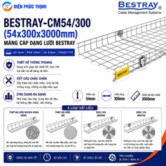 BESTRAY-CM54/300 / Máng Cáp Bestray - Dạng lưới 54×300×3000mm
