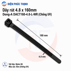 DONG-A-DACT160-4.8-L-WR / Dây Rút Nhựa Dong-A 4.8×160mm Chống UV