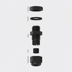 Ốc Siết Cáp Nhựa Cable Gland HOONSUN HX-NL Metric M12-M63 IP68