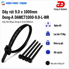 DONG-A-DAMCT1000-9.0-L-WR / Dây Rút Nhựa Dong-A 9.0×1000mm Chống UV