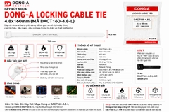 DONG-A-DACT160-4.8-L / Dây Rút Nhựa Dong-A 4.8x160mm