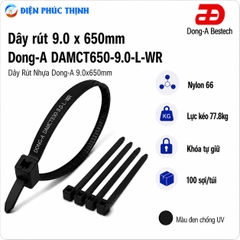 DONG-A-DAMCT650-9.0-L-WR / Dây Rút Nhựa Dong-A 9.0×650mm Chống UV