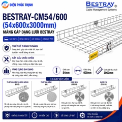 BESTRAY-CM54/600 / Máng Cáp Bestray - Dạng lưới 54×600×3000mm