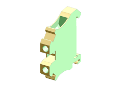 3044157 - Cầu đấu dây / Terminal Block UT 6-PE - vặn vít 6mm2, rộng 8.2mm, màu vàng-xanh lá - Phoenix Contact