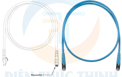 S6XPC3MBU / Dây nhảy đồng có vỏ bọc Panduit S/FTP - Cat6 - 26 AWG  - 3m S6XPC3MBU