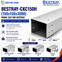 BESTRAY-CKC150H / Máng Cáp Kín Bestray 150×150×3000mm
