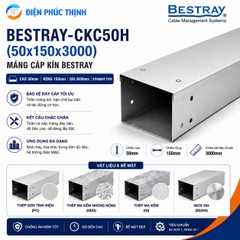 BESTRAY-CKC50H / Máng Cáp Bestray - Dạng Kín 50×150×3000mm