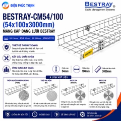 BESTRAY-CM54/100 / Máng Cáp Bestray - Dạng lưới 54×100×3000mm
