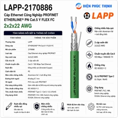 LAPP-2170886 / Cáp ETHERLINE PN Cat.5 Y FLEX FC