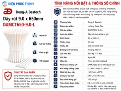 DONG-A-DAMCT650-9.0-L / Dây Rút Nhựa Dong-A 9.0×650mm