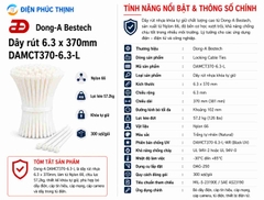 DONG-A-DAMCT370-6.3-L / Dây Rút Nhựa Dong-A 6.3×370mm