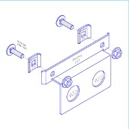 BESTRAY-CCK / Tấm Gá Ống Luồn Cho Máng Lưới Bestray